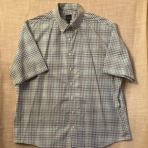Jos. A. Bank S/S Button Down Mens Shirt XXL